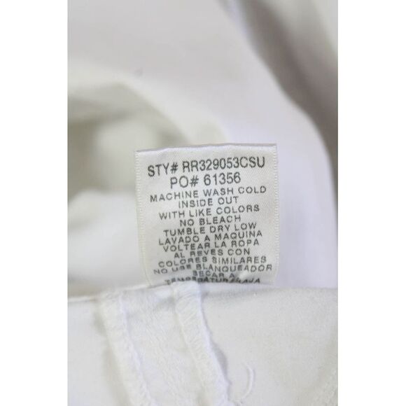 Fade To Blue Womesn Cotton Denim Five Pocket Low-Rise Skinny Jeans White Size 28 - Picture 4 of 5